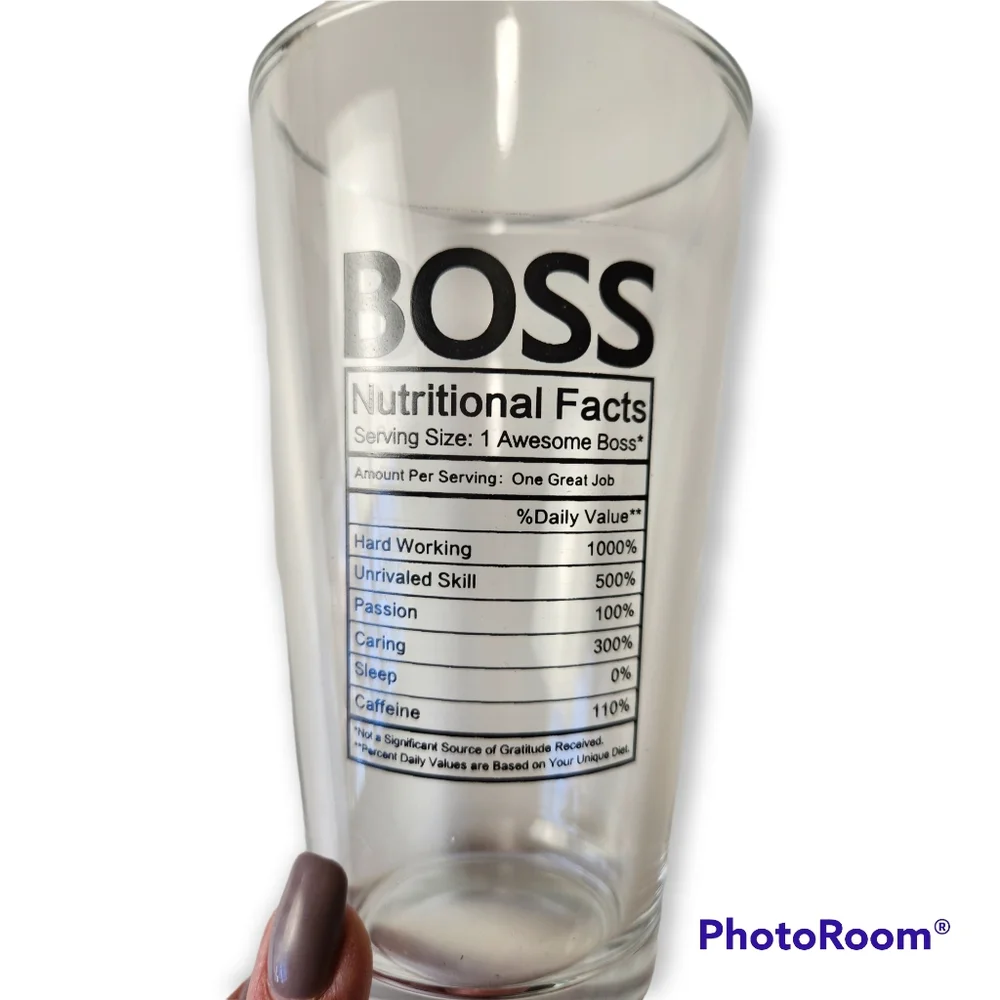 Boss Beer Gift Glass